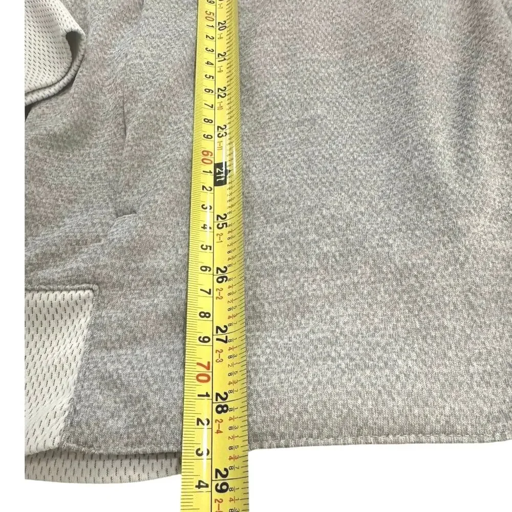 Adidas Jacket Gray Team Issue Bomber Full Zip Lightweight Performance Men’s L